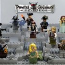 Pirates of the Caribbean Minifigures Set of 10 Captain Henry Turner Jack Sparrow Hector Barbossa