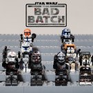 Star Wars The Bad Batch Clone Force 99 Minifigures Crosshair Tech Wrecker Hunter Rex Commander Cody