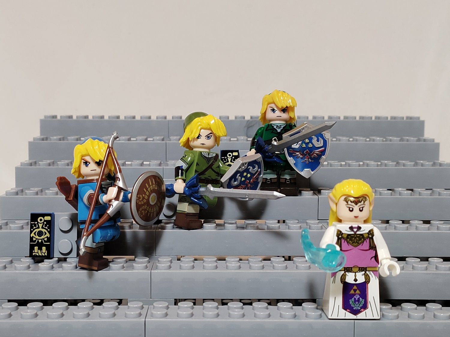 Set of 4 Link & Princess Legend of Zelda MOC MiniFigure Bricks Toys-US Seller