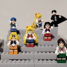 Set of 7 Sailor Moon Series Tuxedo Mask Minifigures US Seller Kids Toys Birthday Gifts for Girls