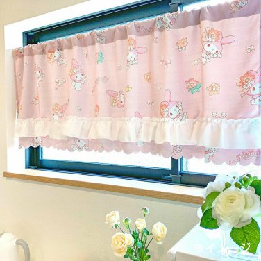 My Melody Cafe Type Curtain Sanrio Japan 150x50cm w/Tracking #