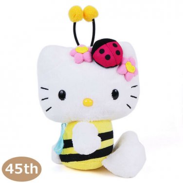 Hello Kitty Plush 45th Memorial Plush Stuffed Doll Bee Sanrio Japan w/Tracking #