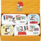 Only 1 Peanuts Snoopy 4pc Set Small Lunch Case Bento Box Mini Flying Ace Track#