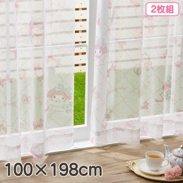 Sanrio My Melody Lace Curtain 2pcs Set Ribbon 100 &Atilde;� 198cm