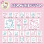 27pc Stamp Set Friend in a Cute Case Box Hello Kitty Sanrio Official w/Tracking#