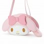 My Melody Face-shaped Pochette with Bore Charm Sanrio Japan Official Tracking #