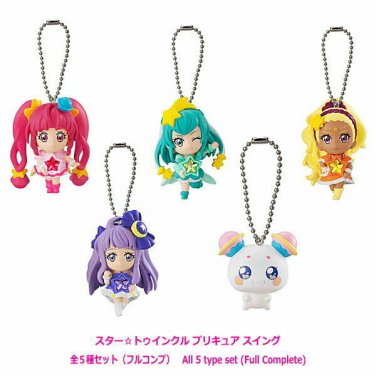 StarTwinkle Swing Full Completed 5pcs Set Mascot Strap Limited QTY Gacha Pon