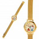 Hello Kitty Watch Mesh Band Gold Made in Japan Sanrio Japan Official Tracking #