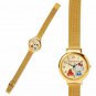 Hello Kitty Watch Mesh Band Gold Made in Japan Sanrio Japan Official Tracking #
