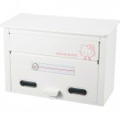 Hello Kitty Steel Mailbox White Made in Japan Sanrio Japan w/Tracking #