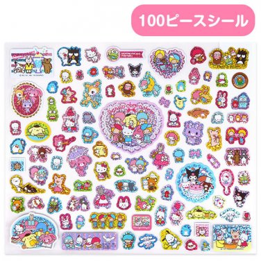 Sanrio Characters 100 Piece Sticker Sanrio Japan Japanese Kawaii w/Tracking #