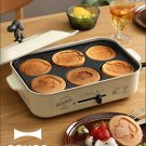 Bruno Peanut Snoopy Compact 3pcs Hot Plate Flat Takoyaki Pancake Cool Tracking #