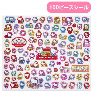Hello Kitty 100 Piece Sticker Sanrio Japan Japanese Kawaii Official w/Tracking #