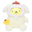 Pompompurin Plush Stuffed Doll Fluffy Hoodie Sanrio Japan Kawaii w/ Tracking #