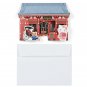Sanrio Only 1 Die-Cut Message Card Hello Kitty Tokyo Asakusa Kaminarimon Gate