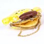 Pompompurin Gamaguchi Coin Case Sequin Sanrio w/Tracking #