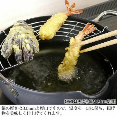 River Light Tempura Pot Gokumi KIWAME S 20cm IH compatible Made in Japan Track#