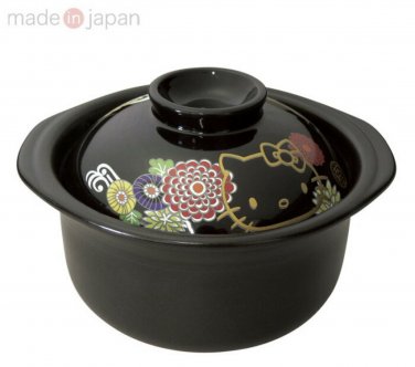 Hello Kitty Banko-yaki 2 Cups Rice Cooker Chrysanthemum Sanrio Japan w/Tracking#
