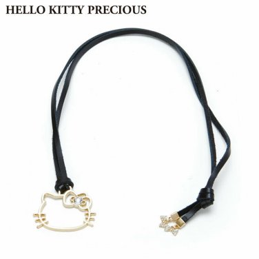 Hello Kitty Face Pendant HELLO KITTY PRECIOUS Black Sanrio Japan Official Track#