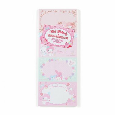 My Melody Thank You Memo Message Mini Cards Set Cute Sanrio Official Tracking #