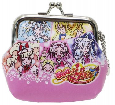 Only 1 Hugtto! Precure Gamaguchi Mini Coin Case Crystal Key Chain Strap