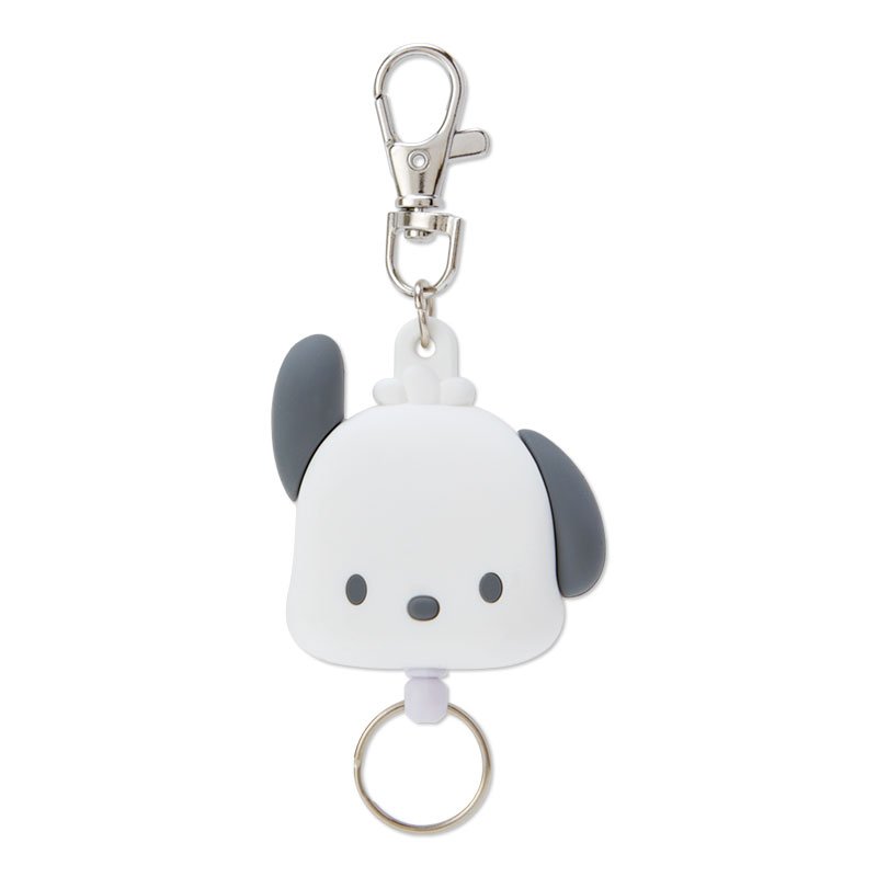 Pochacco Face Reel Keychain Sanrio Japan Official Goods