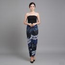 New Arumi Blue Exclusive Traditional Wrap Skirt Indonesia