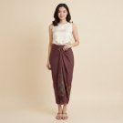 New LIlit Kaiden Maroon Exclusive Traditional Wrap Skirt Indonesia
