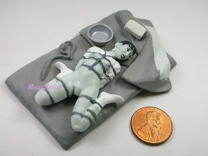 #MT07 Eropon Adult Figure Collection 3 Sexy SM Bondage Miniature Figure Black & White Version