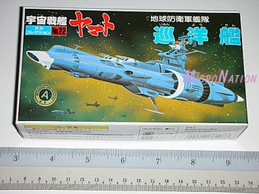 Bandai Space Cruiser Yamato / Star Blazers Argo Miniature Plastic Model #22 EDF Patrol Battleship