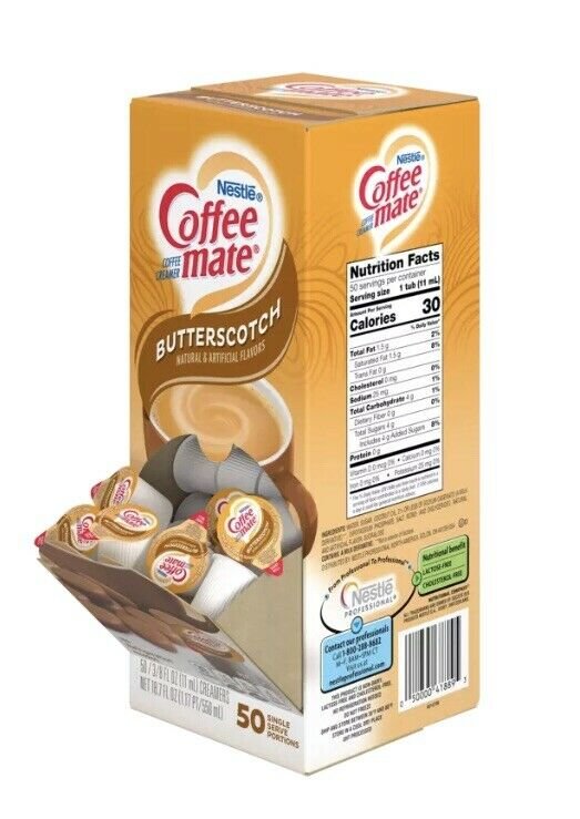 Coffee Mate Butterscotch Liquid Coffee Creamer Singles, LactoseFree