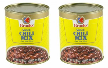 Brooks Quick Chili Mix - 2 Cans 30.5 oz each