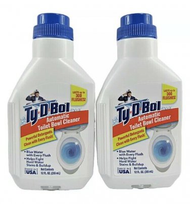 Ty D Bol Automatic Bathroom Cleaner In-Tank Liquid Tidy Bowl 300 Flushes 2x