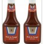 Brooks Rich & Tangy Ketchup 24 oz Squeeze Bottles 2 Bottles