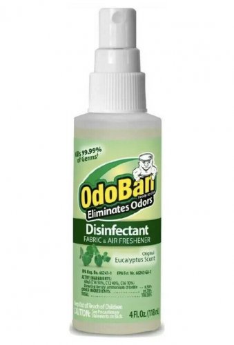 OdoBan Kills 99.99% Germs Spray & Air Freshener - Eucalyptus - 4 oz Bottle