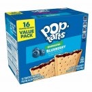 Pop-Tarts Breakfast Toaster Pastries Unfrosted Blueberry Value Pack, 16 Count