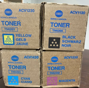 Konica Minolta ACV1230 ACV1130 ACV1430 ACV1330 CMYK Toner Cartridge
