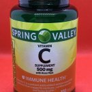 Spring Valley Vitamin C 500mg Rose Hips IMMUNE HEALTH Supplement 100 Tablets NEW