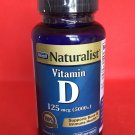 Naturalist Vitamin D3 -125 mg (5000 iu) Bone & Immune System Health 100 Softgels