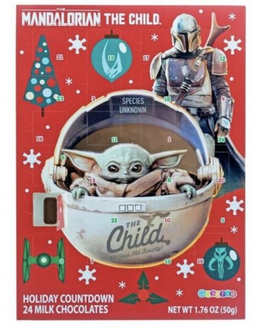 Mandalorian Star Wars Advent Christmas Calendar Milk Chocolates The Child  New