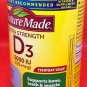 Nature Made Vitamin D3 Softgels Immune Support, 5000 I.U (125mcg), 100 Count
