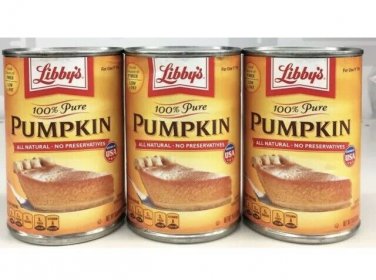 LIBBY'S 100% Pure Pumpkin 15 oz (3 Cans) Libbys