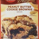 Peanut Butter Cookie Brownie Betty Crocker Delights Mix Bar Mix 17.2 Ounce