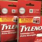 Tylenol Extra Strength Go Pack 6 Caplets 500mg Acetaminophen Exp 7/23 - 2x