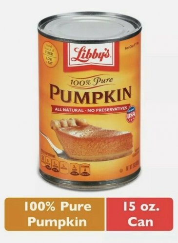 Libby's 100% Pure Pumpkin 15 oz. Canned Pumpkin - Pumpkin Pie
