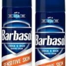 Barbasol Thick - Rich Shaving Cream, Sensitive Skin 2 oz (Pack of 2)