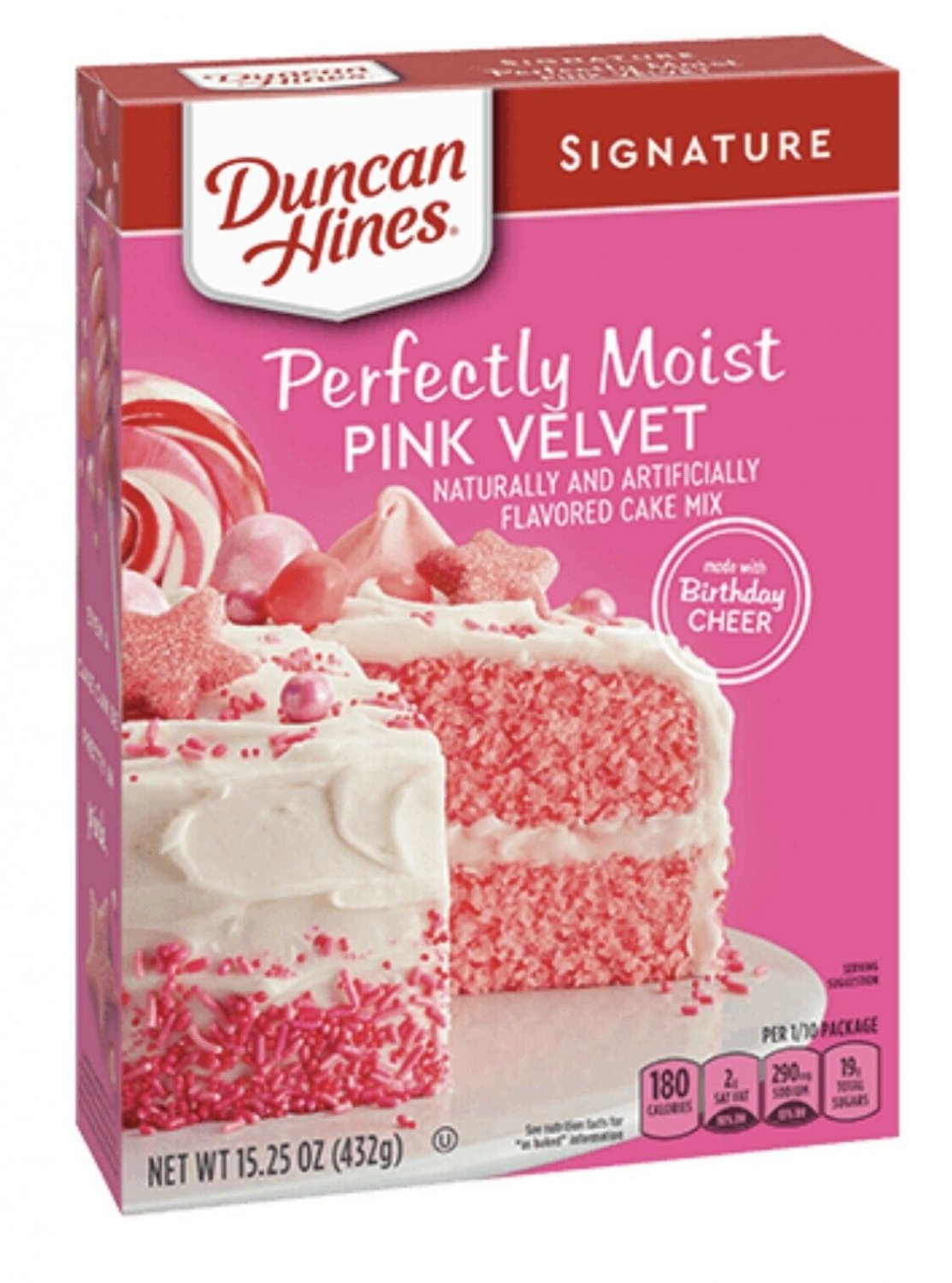 Duncan Hines Pink Velvet Signature Cake Mix Pink Velvet 1525 Ounce