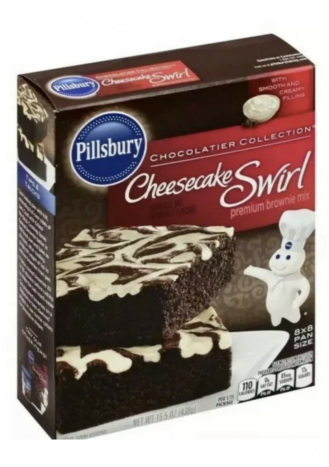 Pillsbury Cheesecake Swirl Premium Brownie Mix 15.5 oz Cheesecake Filling