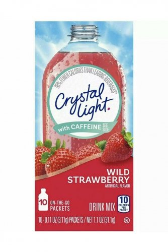 Crystal Light WIld Strawberry With Caffeine Powdered Drink Mix
