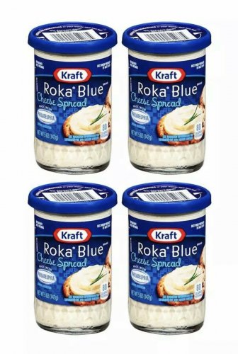 Roka Blue Cheese Spread Kraft 4x 5oz each FRESH Glass Jars